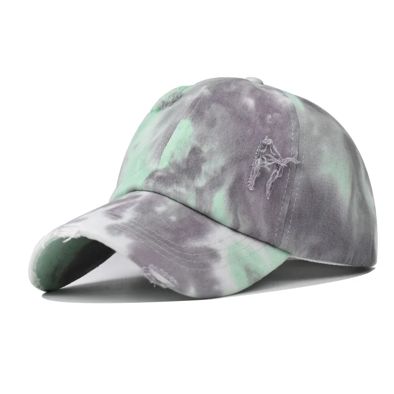 Free shipping wholesale broken hole tie dye colorful style hat unisex cotton adjustable sport baseball cap with custom logo
Free shipping wholesale broken hole tie dye colorful style hat unisex cotton adjustable sport baseball cap with custom logo