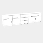 ABS plastic luxury new design sliding modern modular tv cabinets furniture