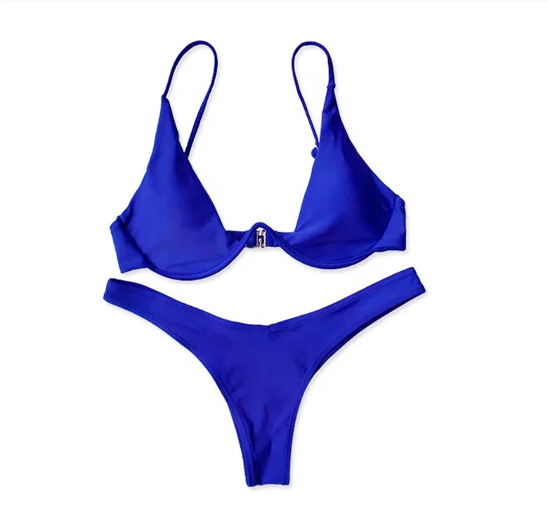 B64000A European and American sexy simple style strip beach split bikini swimsuit, Blue/black/gray/wine red/army green
B64000A European and American sexy simple style strip beach split bikini swimsuit, Blue/black/gray/wine red/army green