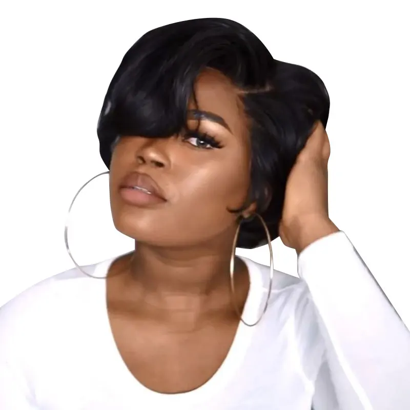 Synthetic Curly Wig for Black Women Short Black Pixie Cut Wigs Heat Resistant Fiber Hair Wigs
Synthetic Curly Wig for Black Women Short Black Pixie Cut Wigs Heat Resistant Fiber Hair Wigs