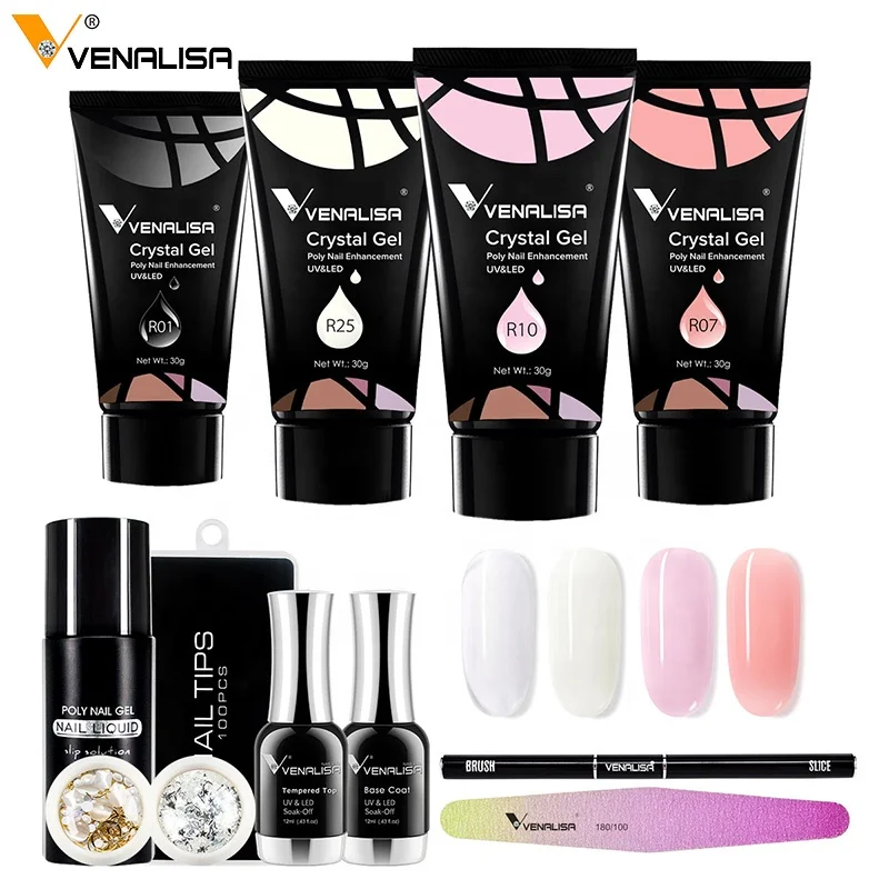 91237k VENALISA 30g 4pcs Nail Extension Crystal Gel Building Set Nail Tube Thick Acrylic Private Label Building Gel
91237k VENALISA 30g 4pcs Nail Extension Crystal Gel Building Set Nail Tube Thick Acrylic Private Label Building Gel