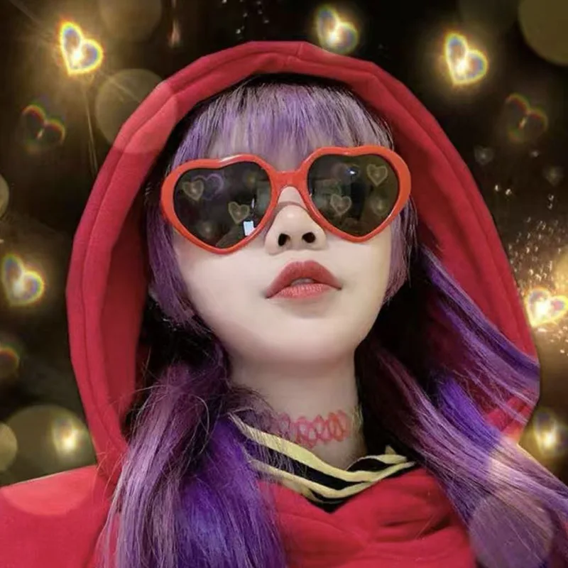 Love Glasses At Night Heart-shaped Lights Become Love Special Effects Glasses Net Red Glasses Fashion SunGlasses Women, Picture
Love Glasses At Night Heart-shaped Lights Become Love Special Effects Glasses Net Red Glasses Fashion SunGlasses Women, Picture