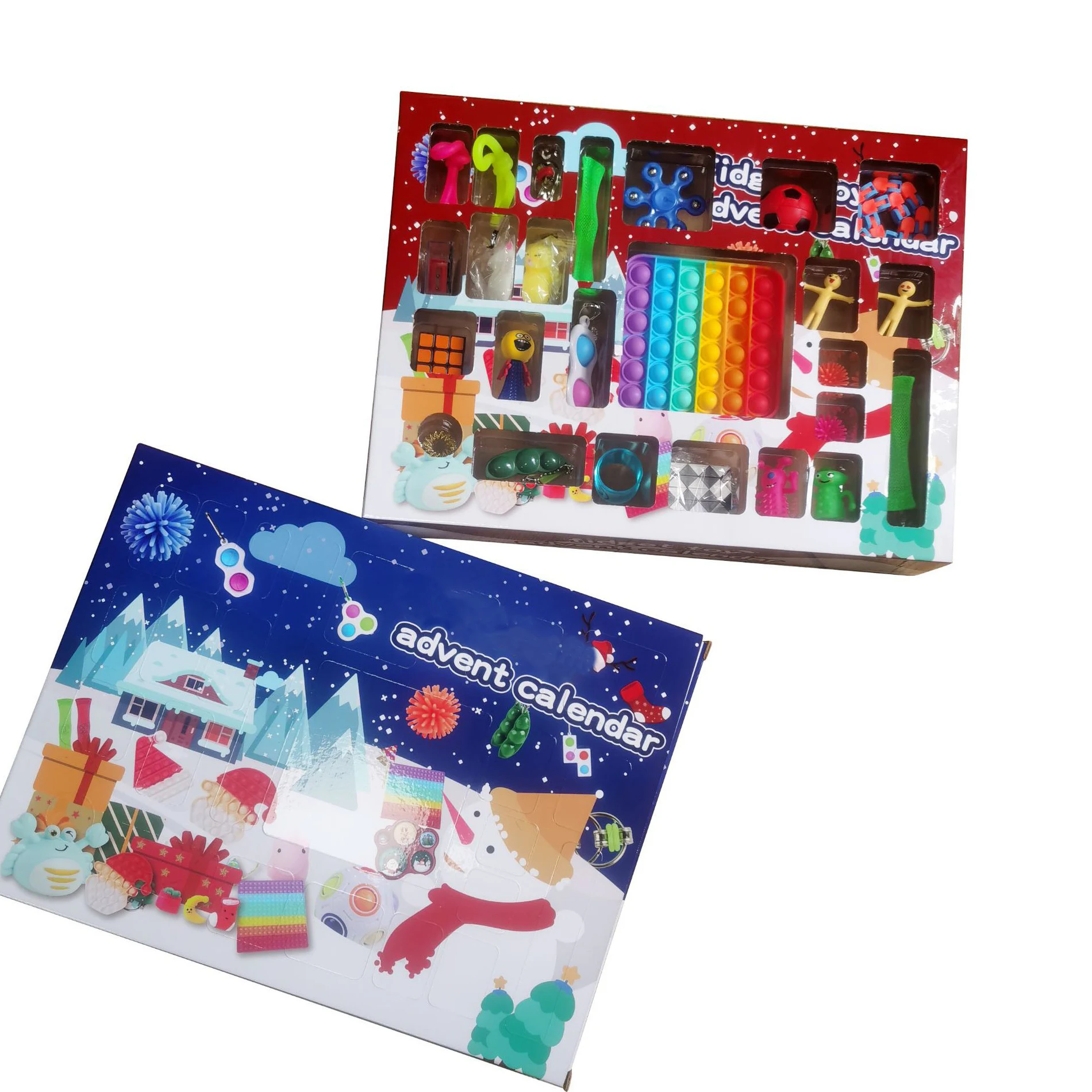 

Fidget Toys 24 Days Advent Calendar Pack Anti Stress Toys Kit Sensory Stress Relief Figet Toy Blind Box Kids Christmas Gift