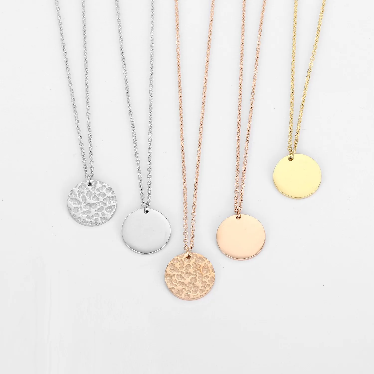 14k Gold Coin Plated Initial Stainless Steel Zircon Coin Style Gold Pendant Necklace, Silver / gold / rose gold 
14k Gold Coin Plated Initial Stainless Steel Zircon Coin Style Gold Pendant Necklace, Silver / gold / rose gold