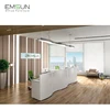 Luxury design wholesale white front modern used wood office furniture counter reception desk