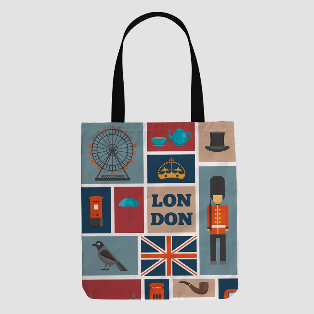 Factory price fashion custom DIY London style pattern polyester eco friendly foldable reusable shopping tote bag
Factory price fashion custom DIY London style pattern polyester eco friendly foldable reusable shopping tote bag