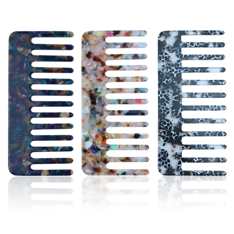 Wholesale Acetic Acid wide-tooth comb ins style marble texture comb plate large-tooth comb hairbrush, 3 color
Wholesale Acetic Acid wide-tooth comb ins style marble texture comb plate large-tooth comb hairbrush, 3 color