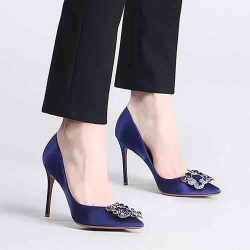 Goxeou Super Fashion Stilettos High Heels Ladies Shoes Rhinestone Brooch New Style Europe And America Women Dress Shoe Pluz Size
Goxeou Super Fashion Stilettos High Heels Ladies Shoes Rhinestone Brooch New Style Europe And America Women Dress Shoe Pluz Size