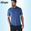 Customize Men Sports Clothing Blue Polo Short Sleeve Polyester Mens tshirts
