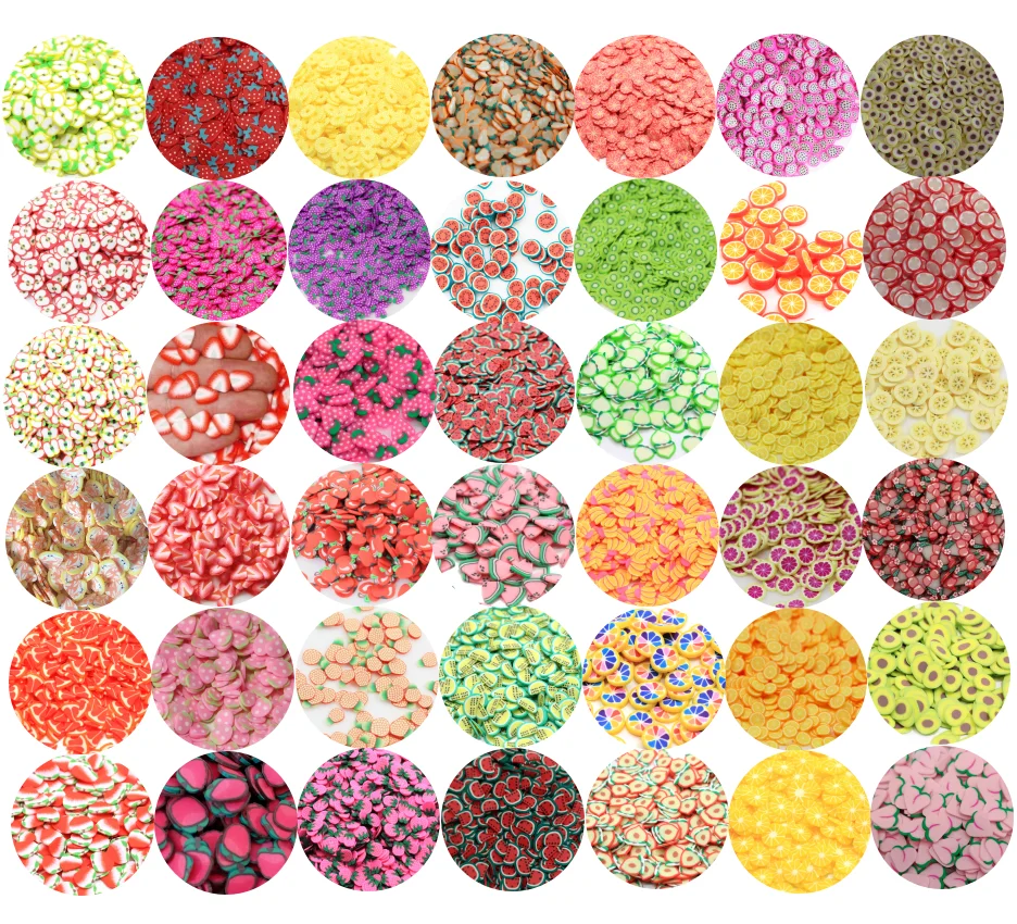 Hot Selling Polymer Clay Fruit Slice Peach Orange Lemon Sprinkles for Nail Art Sliem Toy Accessories
Hot Selling Polymer Clay Fruit Slice Peach Orange Lemon Sprinkles for Nail Art Sliem Toy Accessories