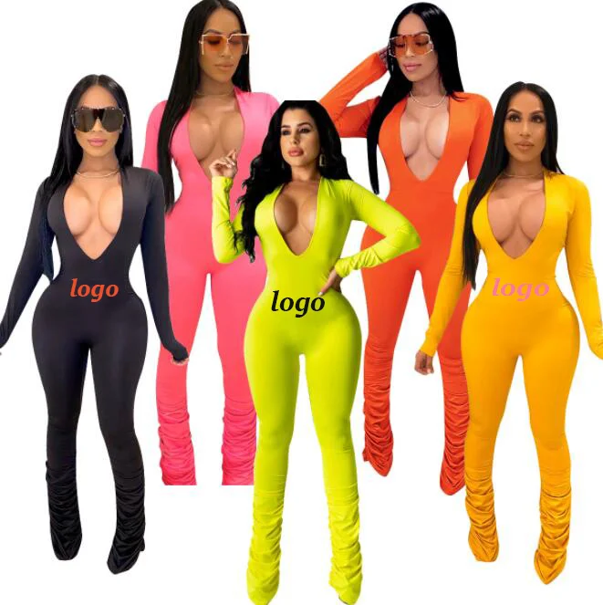 Best Selling 2021 5 Color Sexy Women Solid Color Large Tight Jumpsuit Sexy Lady V Neck Long Sleeve Bodycon, As picture
Best Selling 2021 5 Color Sexy Women Solid Color Large Tight Jumpsuit Sexy Lady V Neck Long Sleeve Bodycon, As picture