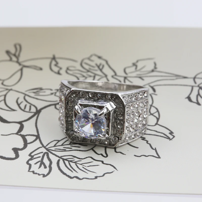 Wholesale Rings Cubic Zircon Ring For Men Full Diamond Engagement Wedding Rings Jewelry
Wholesale Rings Cubic Zircon Ring For Men Full Diamond Engagement Wedding Rings Jewelry