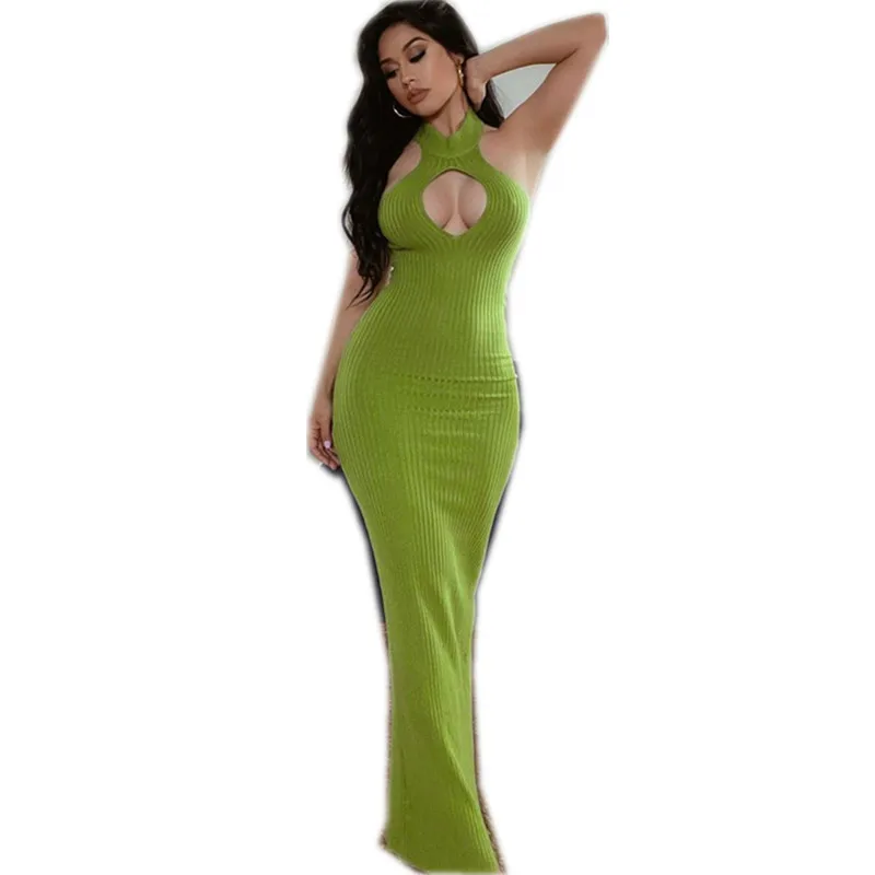 New Sexy Hollow Backless Ribbed Solid Knit Maxi Dress For Women Summer Cut Out Club Party Holiday Long Dress Elegant Outfits
New Sexy Hollow Backless Ribbed Solid Knit Maxi Dress For Women Summer Cut Out Club Party Holiday Long Dress Elegant Outfits