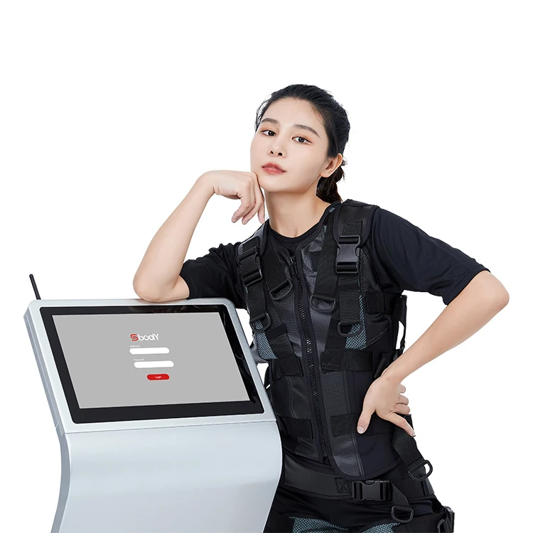 Gym Use Moistening Adjustable EMS Training Suit Vest With EMS Muscle Stimulation Machine
Gym Use Moistening Adjustable EMS Training Suit Vest With EMS Muscle Stimulation Machine
