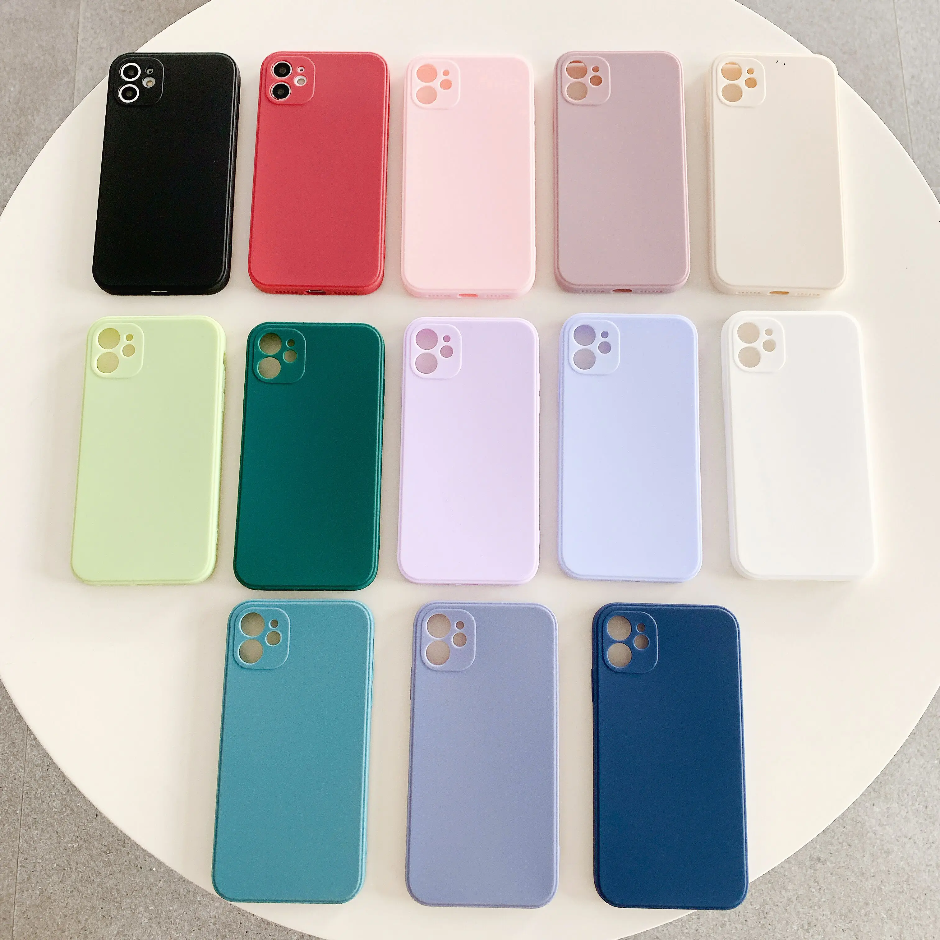 Candy color wholesale price soft phone case mobile accessories for silicone i phone 11 12 cases
Candy color wholesale price soft phone case mobile accessories for silicone i phone 11 12 cases