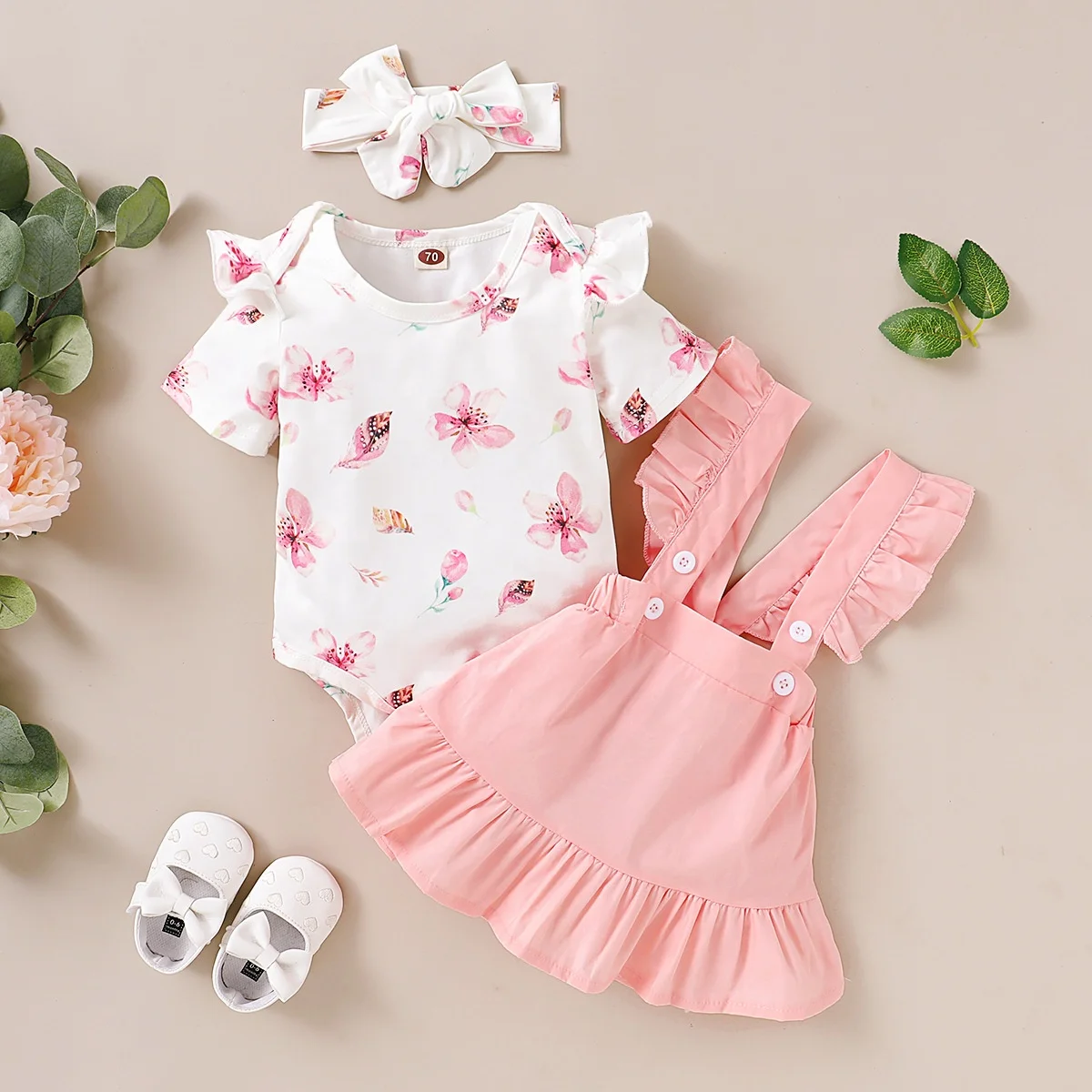 Baby Girl Clothes Set With Headband Summer Newborn Infant Floral Romper Ruffle Pink Dress Overalls Outfit For Toddler Clothing
Baby Girl Clothes Set With Headband Summer Newborn Infant Floral Romper Ruffle Pink Dress Overalls Outfit For Toddler Clothing
