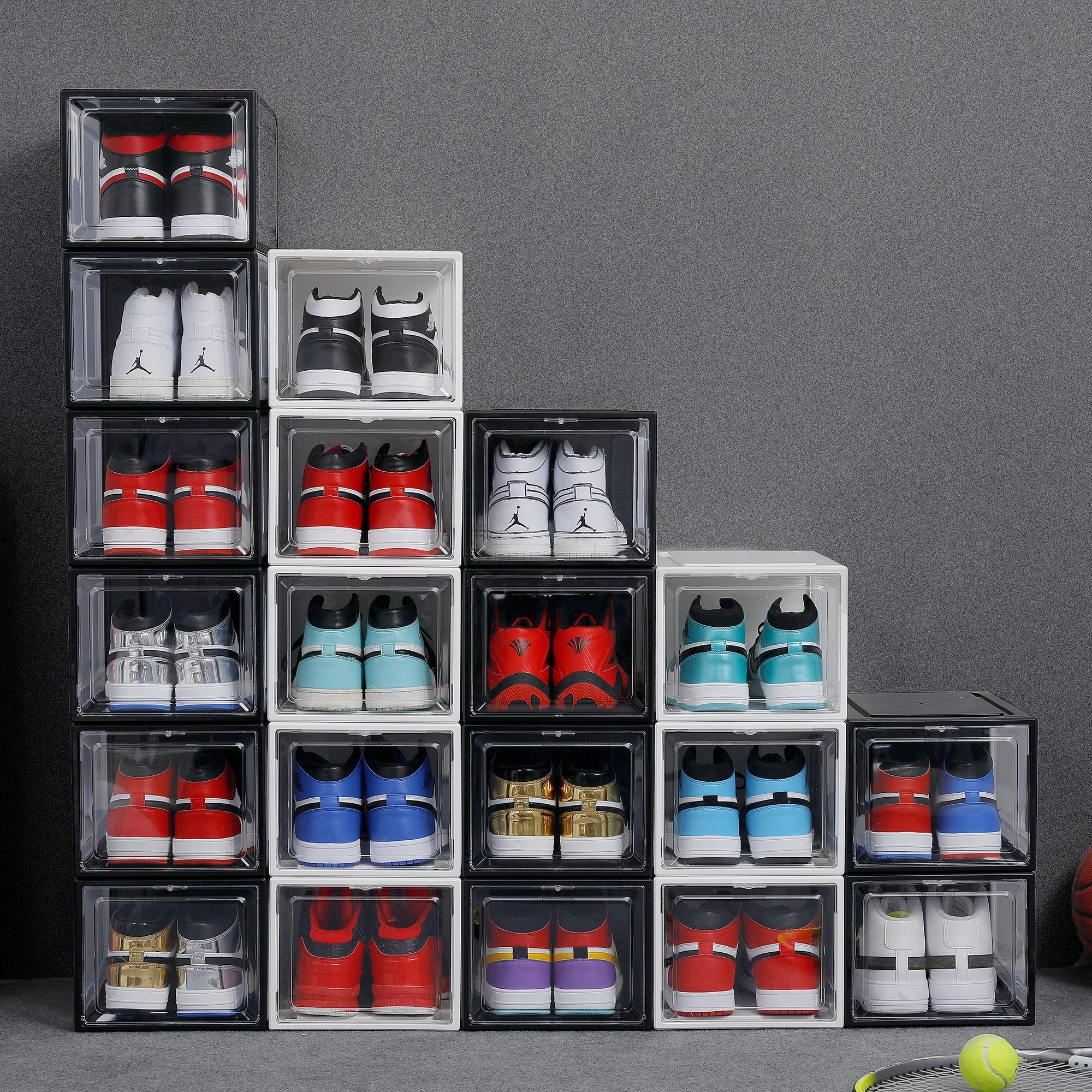 Premium shoe box storage custom stackable drop front clear shoe box storage plastic front door shoe box storage stackable
Premium shoe box storage custom stackable drop front clear shoe box storage plastic front door shoe box storage stackable