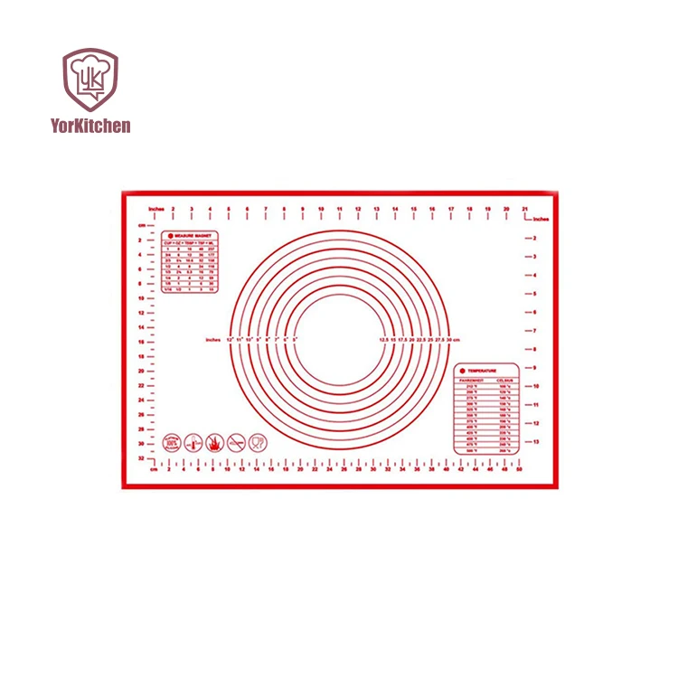Silicone Baking Mat Silicone Pastry Mat with Measurements BPA Free Heat Resistant Easy Clean
Silicone Baking Mat Silicone Pastry Mat with Measurements BPA Free Heat Resistant Easy Clean