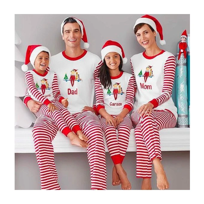 Parent-child autumn winter clothing home furnishing family children christmas pajamas kids, Red and white
Parent-child autumn winter clothing home furnishing family children christmas pajamas kids, Red and white