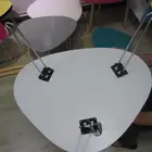 Anti-scratch colorful home furniture hardware table steel metal hairpin wooden folding table legs