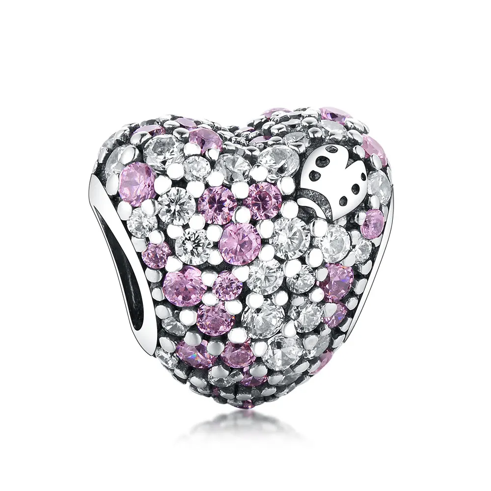 High Quality Wholesale 925 Sterling Silver Ladybug Zircon Heart Beads Charm For Making Jewelry
High Quality Wholesale 925 Sterling Silver Ladybug Zircon Heart Beads Charm For Making Jewelry