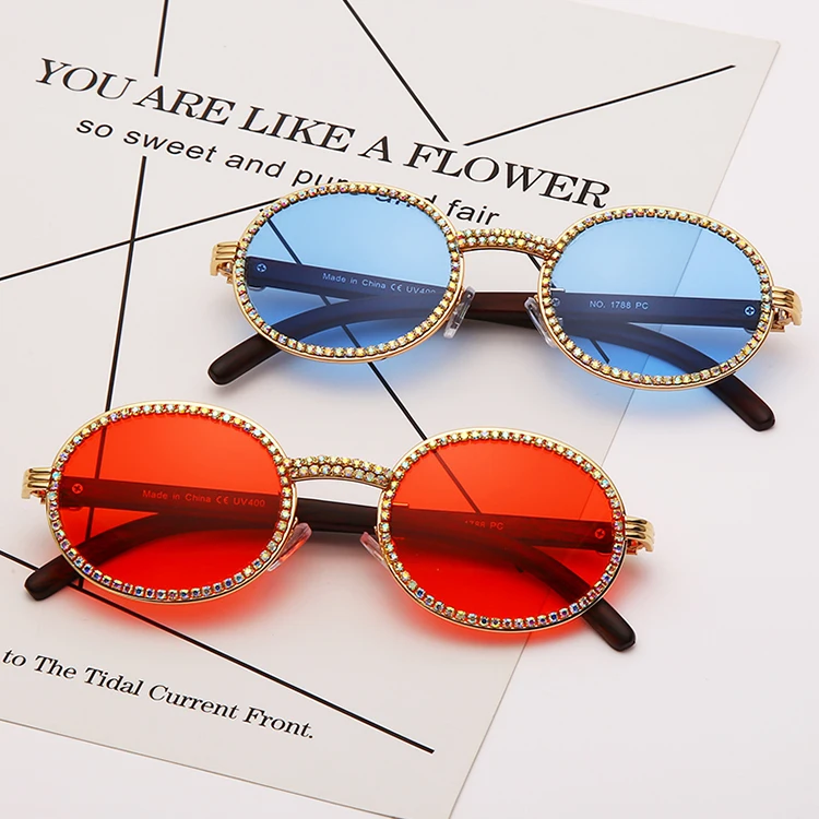 2022 New Arrival Oval Glasses Vintage Handmade Chain Rhinestone Women Shade Sunglasses, 7 colors
2022 New Arrival Oval Glasses Vintage Handmade Chain Rhinestone Women Shade Sunglasses, 7 colors