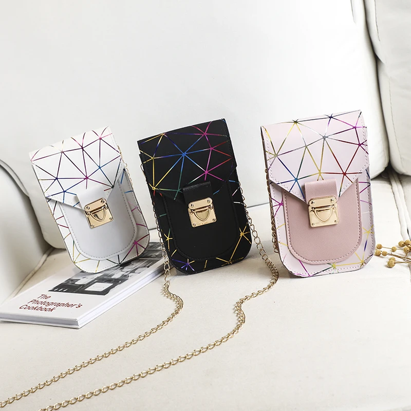 2021 women Handbags pu laser colorful ladies mini mobile phone bags chain small camera purse color mini shoulder cross body bag
2021 women Handbags pu laser colorful ladies mini mobile phone bags chain small camera purse color mini shoulder cross body bag