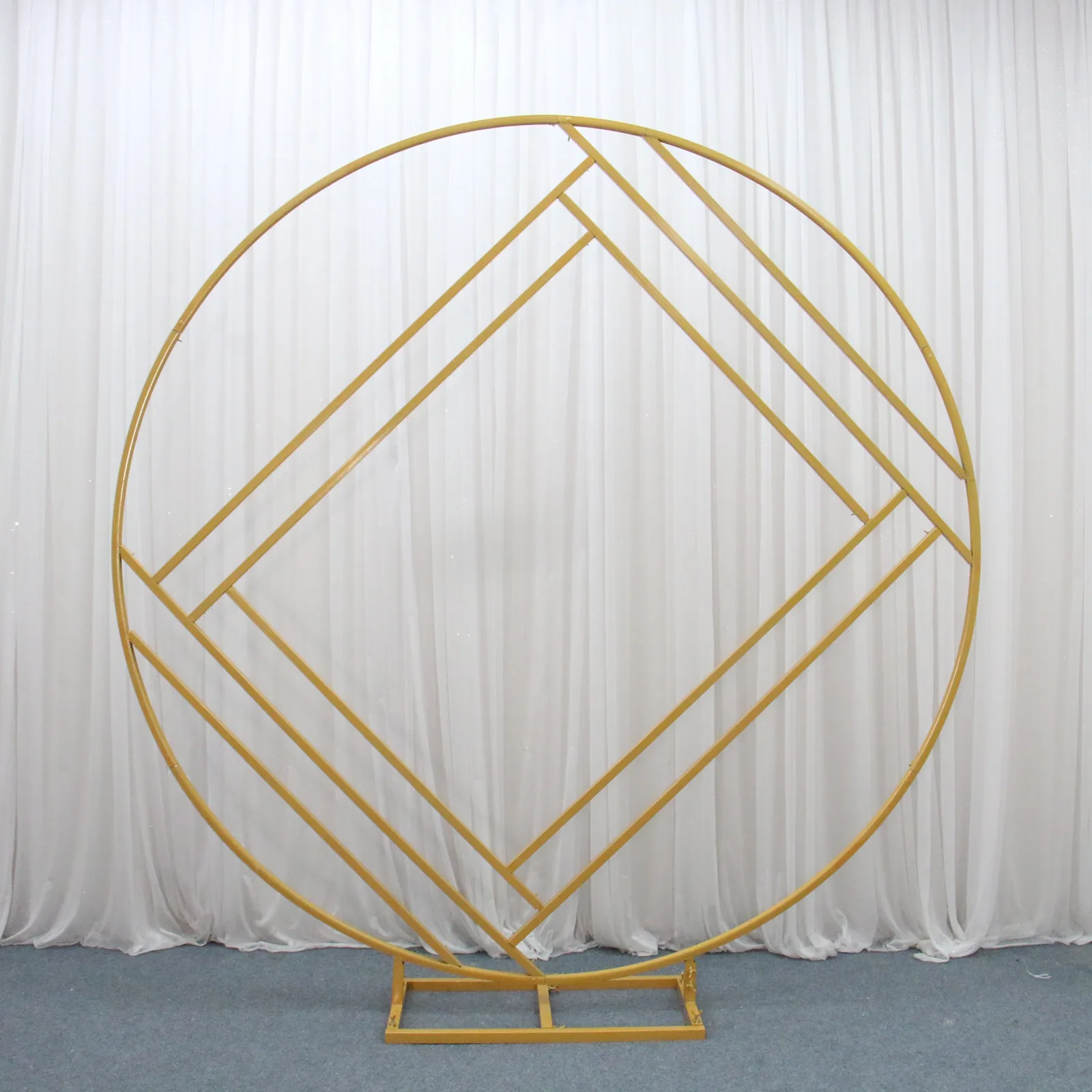 New Round Geometric Diamond Arch Flower Stand Wedding Party Background Stage Decoration No. 4 Size
New Round Geometric Diamond Arch Flower Stand Wedding Party Background Stage Decoration No. 4 Size