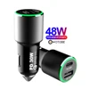 Factory Price Car Charger For Mobile Phone & Mini Fast Car Charger QC 3.0 +PD 30W Car Charger with LED light