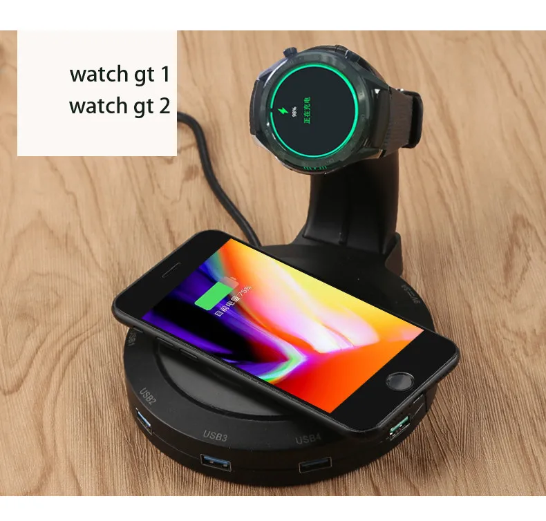 4 in 1 Smart Portable Phone Watch Fast Wireless Charger Stand Multi Function Wireless Charging for iphone and watch, Black
4 in 1 Smart Portable Phone Watch Fast Wireless Charger Stand Multi Function Wireless Charging for iphone and watch, Black