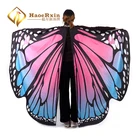 Custom cosplay costume pashmina shawl trend butterfly poncho ladies butterfly wings cape