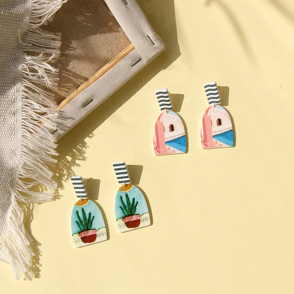 JUHU Fashion Girl Korean Geometric Earrings For Women Statement Acrylic Simple Designer Cute Colorful Flower shape Stud Earrings
JUHU Fashion Girl Korean Geometric Earrings For Women Statement Acrylic Simple Designer Cute Colorful Flower shape Stud Earrings
