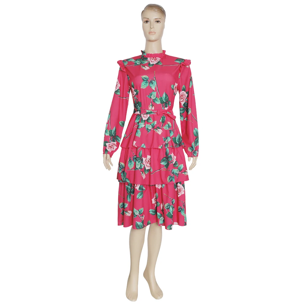 China Quality Manufacturer Supply Bansummer Elegant Laides Dres African Floral Dress Ruffle Dresses For Women Clothing
China Quality Manufacturer Supply Bansummer Elegant Laides Dres African Floral Dress Ruffle Dresses For Women Clothing