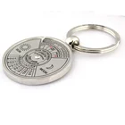 50 Years Super Perpetual Calendar Keychain Bag Key Ring Metal Key Chain Gifts 50-Year Calendar Keychain