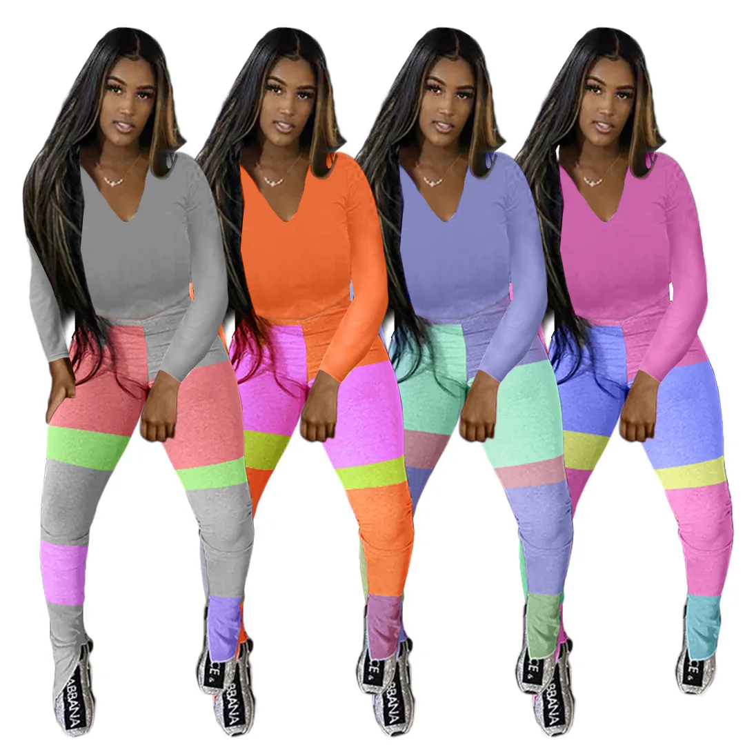 2020 hot Woman V Neck Sexy Fashion Long High Quality Lady 2 piece set Sweater Sets, Pink, orange, gray, purple
2020 hot Woman V Neck Sexy Fashion Long High Quality Lady 2 piece set Sweater Sets, Pink, orange, gray, purple