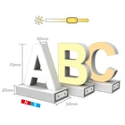 Holiday Abcmix LED Plastic Light Table Party Wedding Hotel House Holiday Shop Decoration Letters