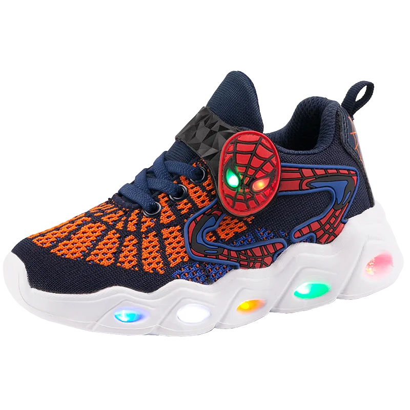 Children's induction light shoes Spiderman sports kid's shoes running shoes, Red, green, dark blue-orange
Children's induction light shoes Spiderman sports kid's shoes running shoes, Red, green, dark blue-orange