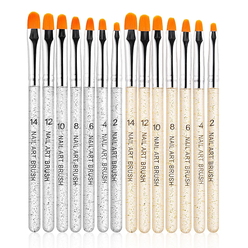 7 Pcs/Set Nail Art Brush Round Head UV Gel Nail Art Tips Extension Transparent Pen Professional Painting Drawing Manicure Tool, Transparent/yellow
7 Pcs/Set Nail Art Brush Round Head UV Gel Nail Art Tips Extension Transparent Pen Professional Painting Drawing Manicure Tool, Transparent/yellow