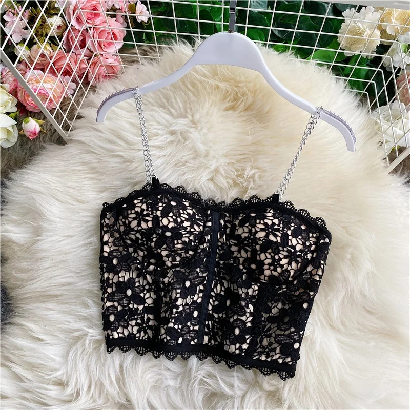 New Lace Tube Top Women Spring Summer Slim Camisole Blouse Sleeveless Crop Short Tops Outerwear
New Lace Tube Top Women Spring Summer Slim Camisole Blouse Sleeveless Crop Short Tops Outerwear