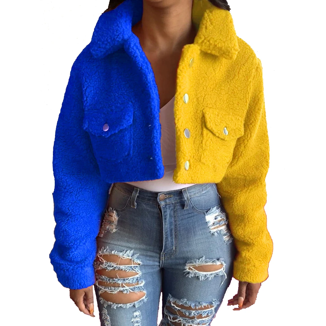 Faux fur coat Cropped Jackets Wholesale Winter Clothes For Women Patchwork Faux Fur Fluffy Coat
Faux fur coat Cropped Jackets Wholesale Winter Clothes For Women Patchwork Faux Fur Fluffy Coat