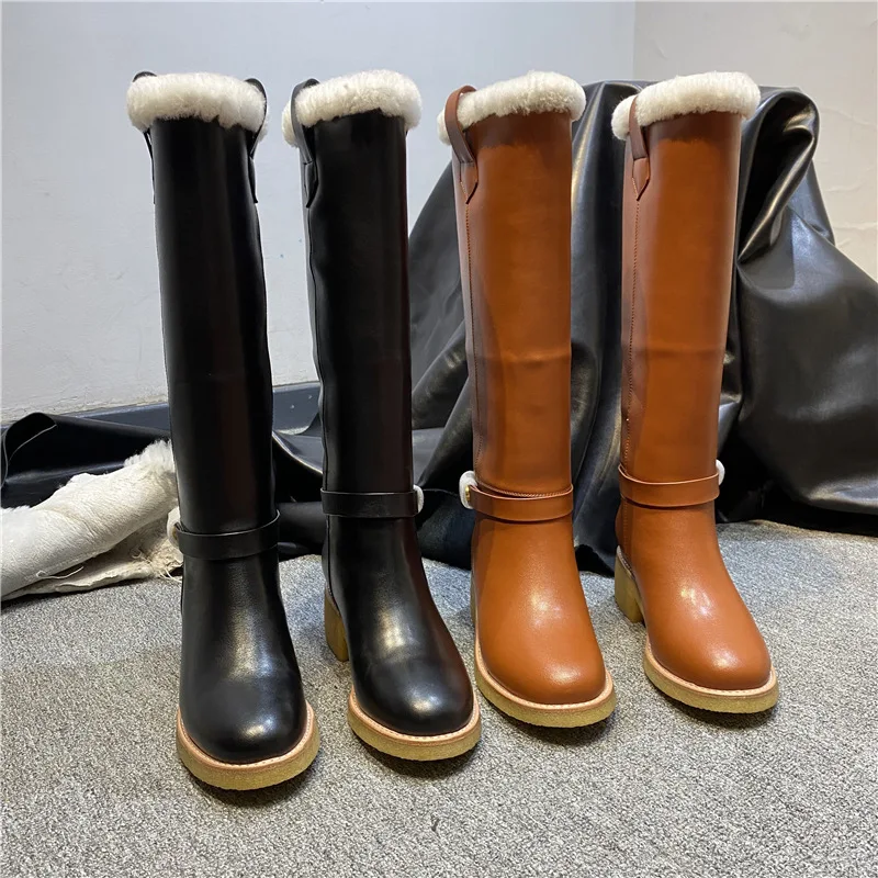 2021 New Knee High Boots Women Winter Thigh High Boots Round Toe Warm Flat Heels Brown Long Snow Boots, Black brwon
2021 New Knee High Boots Women Winter Thigh High Boots Round Toe Warm Flat Heels Brown Long Snow Boots, Black brwon