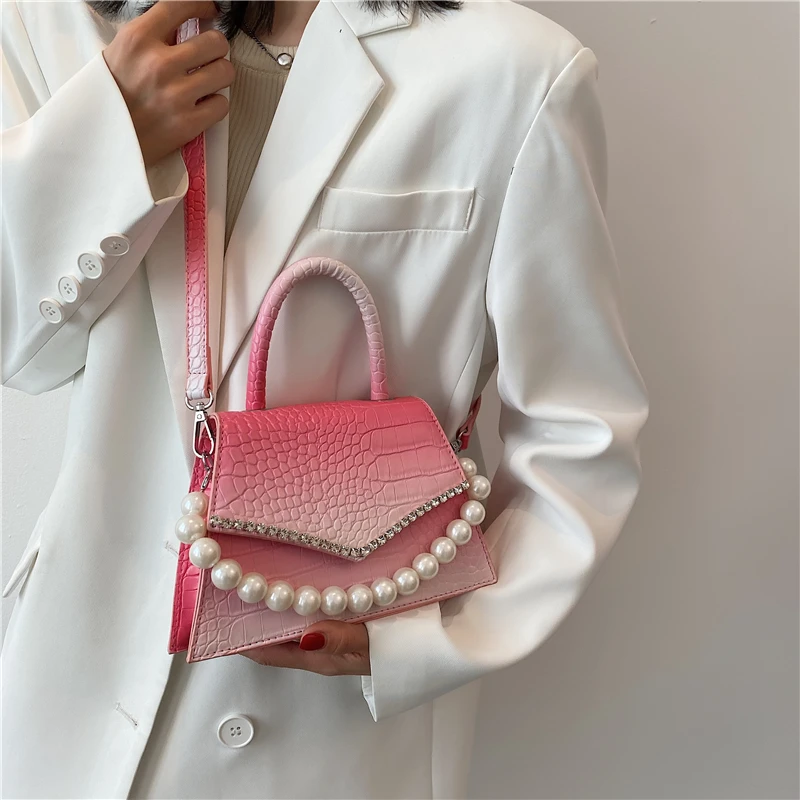 Dropshipping 2021 New Fashion Gradient Color Stone Grain Pu Leather HandBags shoulder bags women handbags small square, 4 color can choose or custom you like color
Dropshipping 2021 New Fashion Gradient Color Stone Grain Pu Leather HandBags shoulder bags women handbags small square, 4 color can choose or custom you like color