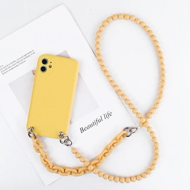 Luxury Necklace Lanyard Bracelet Chain Phone Case For iPhone 11 12 13 Pro Max X XS XR 7 8 Liquid Soft silicon Cover Chain Hang
Luxury Necklace Lanyard Bracelet Chain Phone Case For iPhone 11 12 13 Pro Max X XS XR 7 8 Liquid Soft silicon Cover Chain Hang