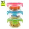 Glass container box Food grade baby use high borosilicate glass food container