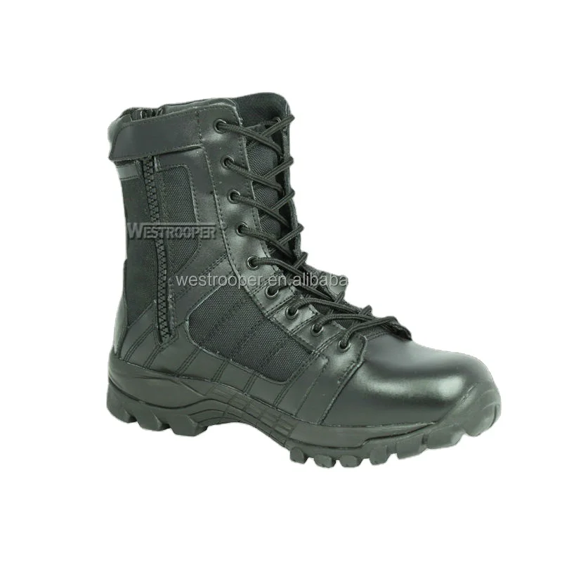 top quality durable delta black leather hunting boot WTP70-1459
