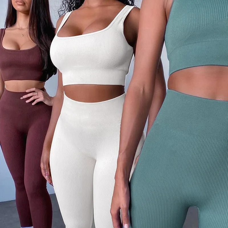 Fast Delivery High Quality Seamless Yoga Wear Two Piece Gym Sets Clothing Women Sport Sets Sportwear, Customized colors
Fast Delivery High Quality Seamless Yoga Wear Two Piece Gym Sets Clothing Women Sport Sets Sportwear, Customized colors