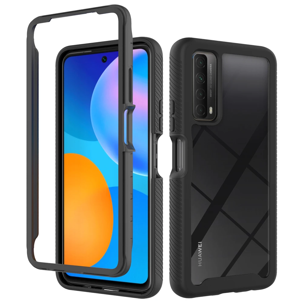 For Huawei P smart 2021 Sports cases Shock absorption Case 360 Full Body Front Frame back Cove mobile Phone Shell, Black colors
For Huawei P smart 2021 Sports cases Shock absorption Case 360 Full Body Front Frame back Cove mobile Phone Shell, Black colors