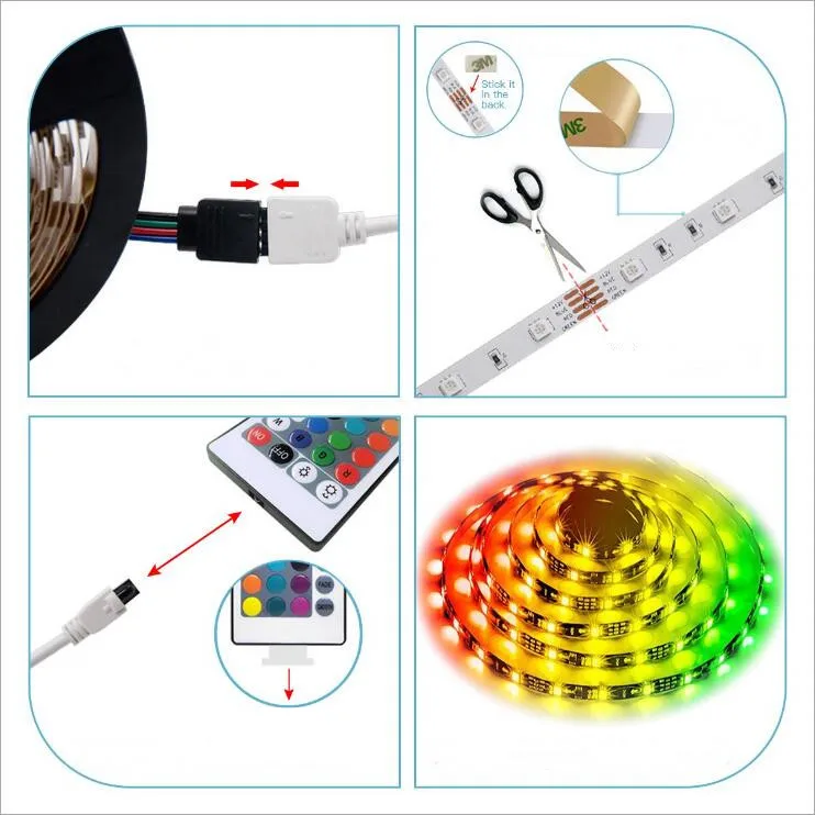 Gledopto zigbee led strip light set with mini controller and 5V led tape smart phone APP control - ANKUX.COM
