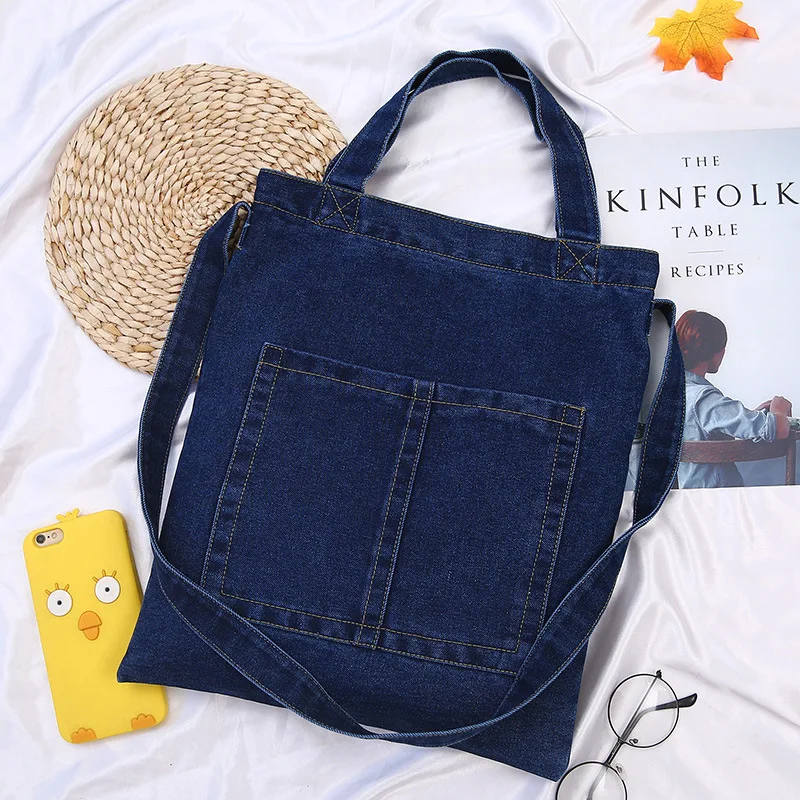 High Quality customized Denim Reusable Shopping Bag
High Quality customized Denim Reusable Shopping Bag