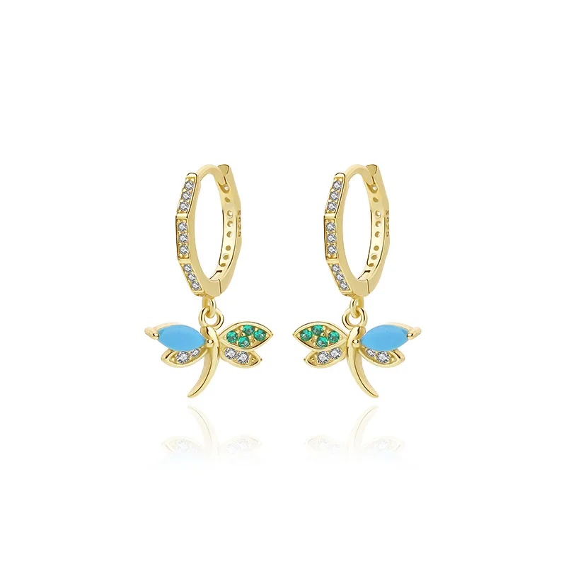VIANRLA 925 Sterling Silver Jewelry Earrings 18k Gold Plated Earring Dragonfly Pendant For Women Free Laser Logo Wholesale
VIANRLA 925 Sterling Silver Jewelry Earrings 18k Gold Plated Earring Dragonfly Pendant For Women Free Laser Logo Wholesale